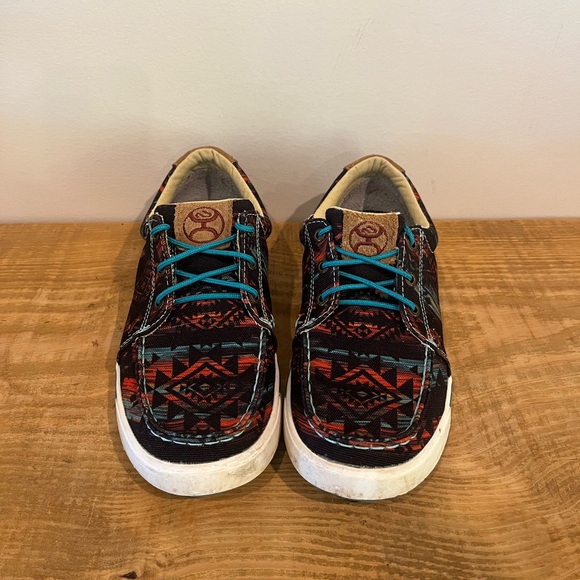 HOOEY twisted x Womens Aztec print with leather  sneakers size 9 - Picture 2 of 6